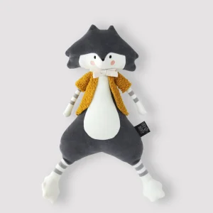 Grande Peluche "Gordon le Loup" - Jaune Moutarde