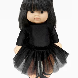 Minikane Ensemble Sorcière tutu et chaussons noir