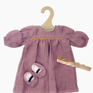 Minikane Les P’tits Déguiz’ – Ensemble Princesse Aliénor avec robe en lin violine