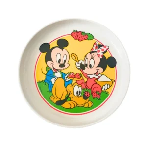 Assiette babies Mickey et Minnie