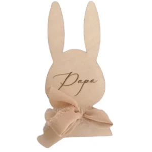 Marque place Lapin personnalisée "Papa"