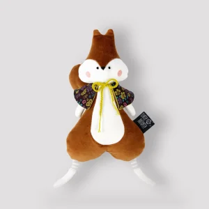 Peluche "Fergus l'Écureuil" - Cape à Fleurs