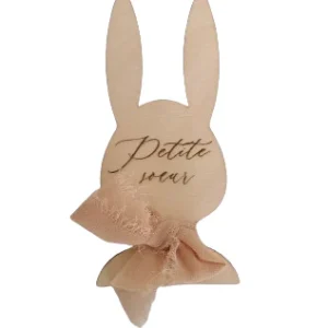 Marque place Lapin personnalisée "Petite soeur"