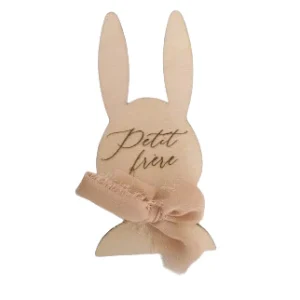 Marque place Lapin personnalisée "Petit frère"