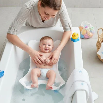 Transat de Bain Bébé - Sécurité et Confort pour Nouveau-né 0-6 Mois – Image 2